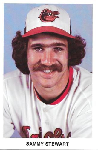 1983 Baltimore Orioles Postcards #NNO Sammy Stewart Front