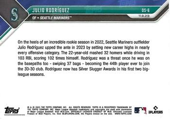 2023-24 Topps Now Off-Season #OS-6 Julio Rodriguez Back