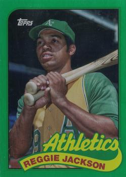 2023 Topps Archives - 1989 Topps Doubleheaders Green Foil #89DH-23 Mark McGwire / Reggie Jackson Front