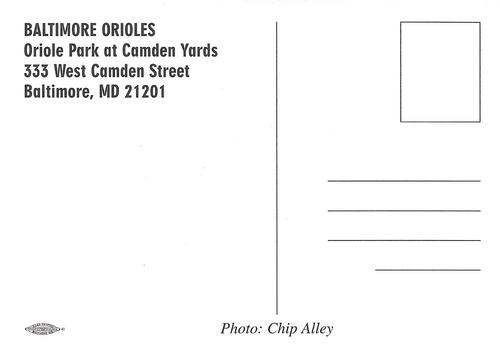 1999 Baltimore Orioles Photocards #NNO Chip Alley Back