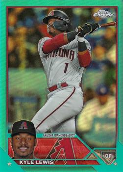 2023 Topps Chrome Update - Aqua #USC191 Kyle Lewis Front