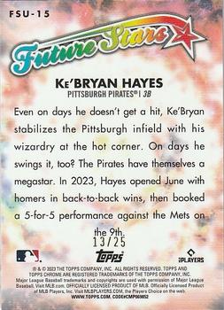 2023 Topps Chrome Update - Future Stars Orange #FSU-15 Ke'Bryan Hayes Back