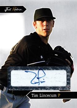 2006 Just Rookies - Autographs Glossy Silver #JR-25 Tim Lincecum Front