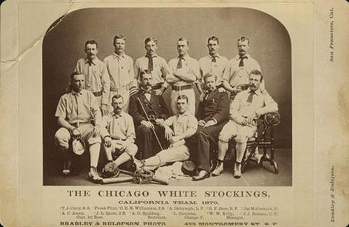 1879 Bradley & Rulofson Studio Cabinet #NNO Team Photo Front