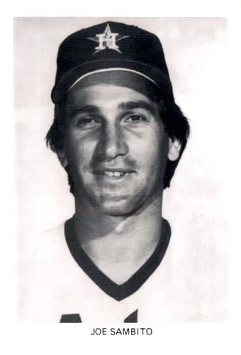 1984 Houston Astros Photocards #NNO Joe Sambito Front