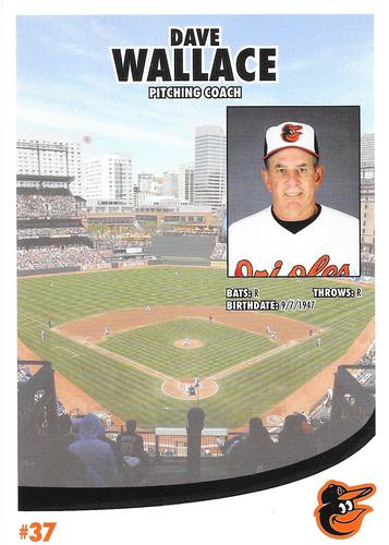 2014 Baltimore Orioles Photocards #NNO Dave Wallace Back