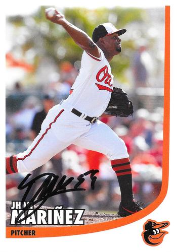2018 Baltimore Orioles Photocards #NNO Jhan Marinez Front