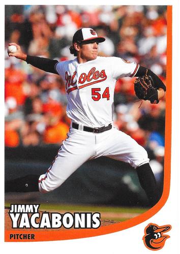 2018 Baltimore Orioles Photocards #NNO Jimmy Yacabonis Front