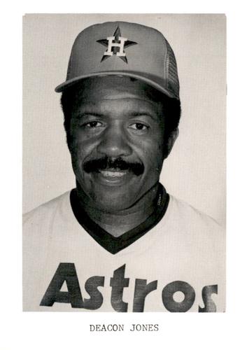 1982 Houston Astros Photocards #NNO Deacon Jones Front