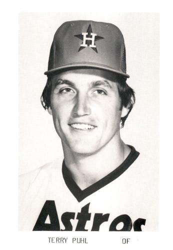 1982 Houston Astros Photocards #NNO Terry Puhl Front