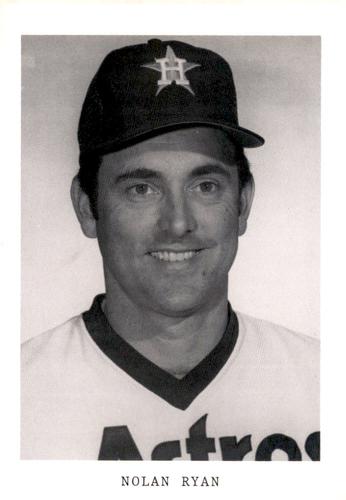 1983 Houston Astros Photocards #NNO Nolan Ryan Front