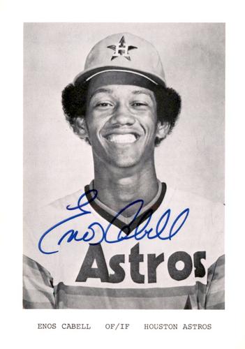 1979 Houston Astros Photocards #NNO Enos Cabell Front