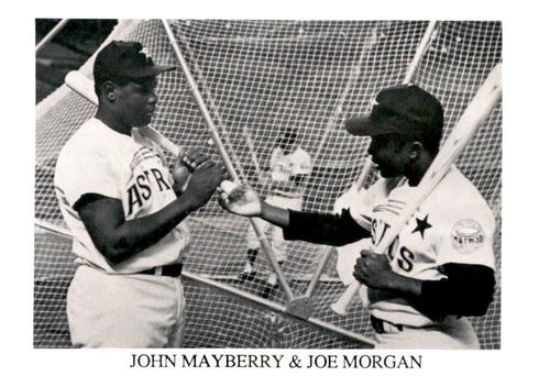 1987 Koppa Houston Astros Shooting Star Era Commemorative Photocards Series 2 #NNO John Mayberry / Joe Morgan Front