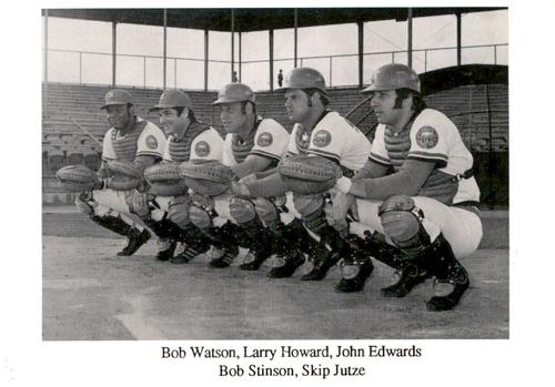 1987 Koppa Houston Astros Shooting Star Era Commemorative Photocards Series 3 #NNO Bob Watson / Larry Howard / John Edwards / Bob Stinson / Skip Jutze Front