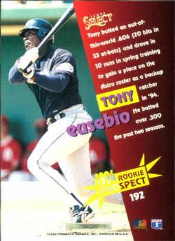 1994 Select #192 Tony Eusebio Back