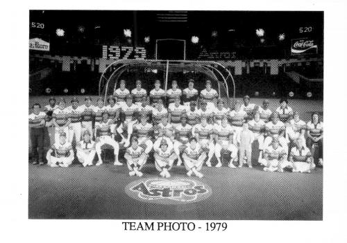 1987 Koppa Houston Astros Rainbow Jersey Orange Cap Era Commemorative Photocards Series 3 #NNO 1979 Team Photo Front