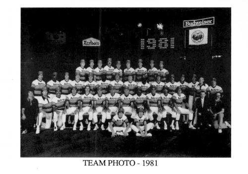 1987 Koppa Houston Astros Rainbow Jersey Orange Cap Era Commemorative Photocards Series 3 #NNO 1981 Team Photo Front