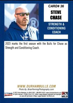 2023 Choice Durham Bulls #36 Steve Chase Back