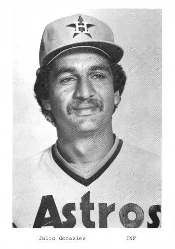 1980 Houston Astros Photocards #NNO Julio Gonzalez Front
