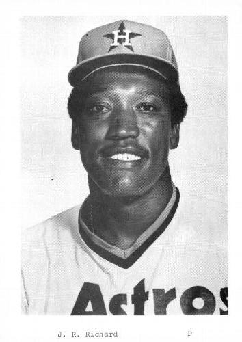 1980 Houston Astros Photocards #NNO J.R. Richard Front