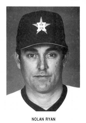 1987 Koppa 1986 Houston Astros Commemorative Photocards #NNO Nolan Ryan Front