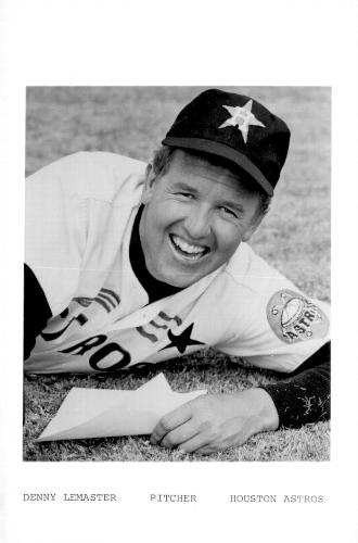 1970 Houston Astros Photocards #NNO Denny LeMaster Front