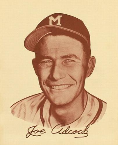 1954 Preferred Products Milwaukee Braves #NNO Joe Adcock Front