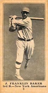 1916 Sporting News (M101-5) #8 J. Franklin Baker Front