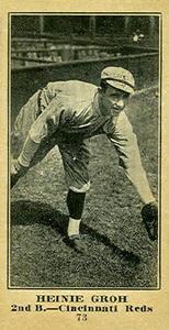 1916 Sporting News (M101-5) #73 Heinie Groh Front