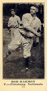 1916 Sporting News (M101-5) #75 Bob Harmon Front