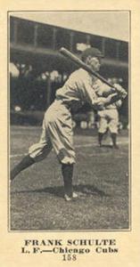 1916 Sporting News (M101-5) #158 Frank Schulte Front