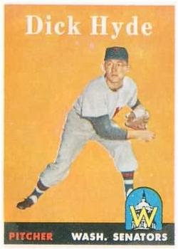 1958 Topps #156 Dick Hyde Front