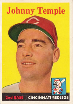 1958 Topps #205 Johnny Temple Front
