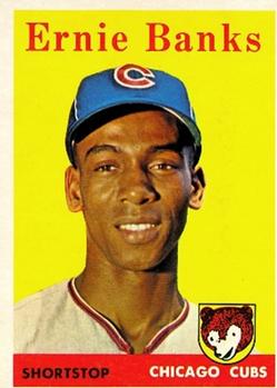 1958 Topps #310 Ernie Banks Front