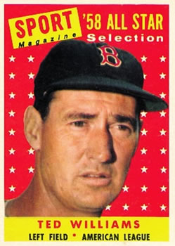 1958 Topps #485 Ted Williams Front