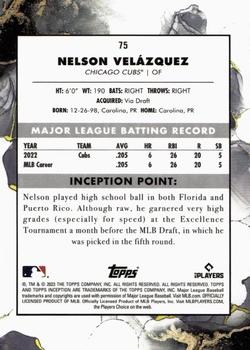 2023 Topps Inception - Green #75 Nelson Velázquez Back
