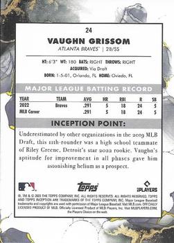 2023 Topps Inception - Orange #24 Vaughn Grissom Back