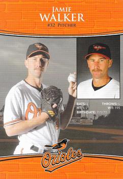 2009 Baltimore Orioles Photocards #NNO Jamie Walker Back