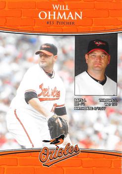 2010 Baltimore Orioles Photocards #NNO Will Ohman Back