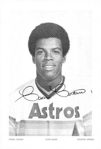 1975 Houston Astros Photocards #NNO Cesar Cedeno Front