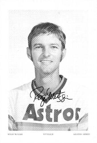 1975 Houston Astros Photocards #NNO Roger Metzger Front