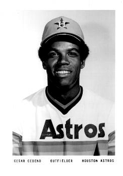 1975 Houston Astros Photos #NNO Cesar Cedeno Front