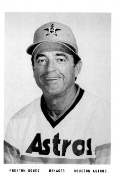 1975 Houston Astros Photos #NNO Preston Gomez Front