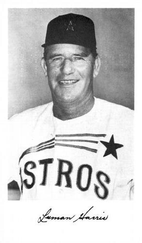 1965 Houston Astros Photocards #NNO Luman Harris Front