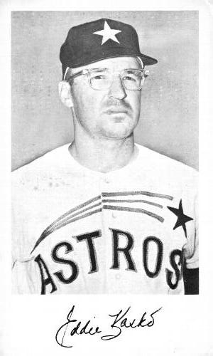 1965 Houston Astros Photocards #NNO Eddie Kasko Front