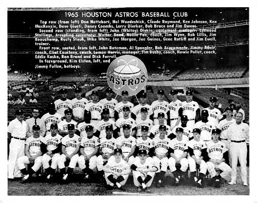 1965 Houston Astros Team Photo #NNO Houston Astros Front