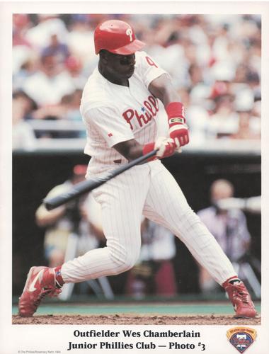 1994 Philadelphia Phillies Junior Phillies Club Photos #3 Wes Chamberlain Front