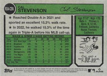 2023 Topps Heritage - Real One Autographs High Number #ROA-CSN Cal Stevenson Back