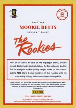 2014 Donruss The Rookies #50 Mookie Betts Back