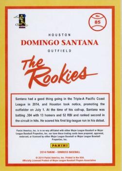 2014 Donruss The Rookies #85 Domingo Santana Back
